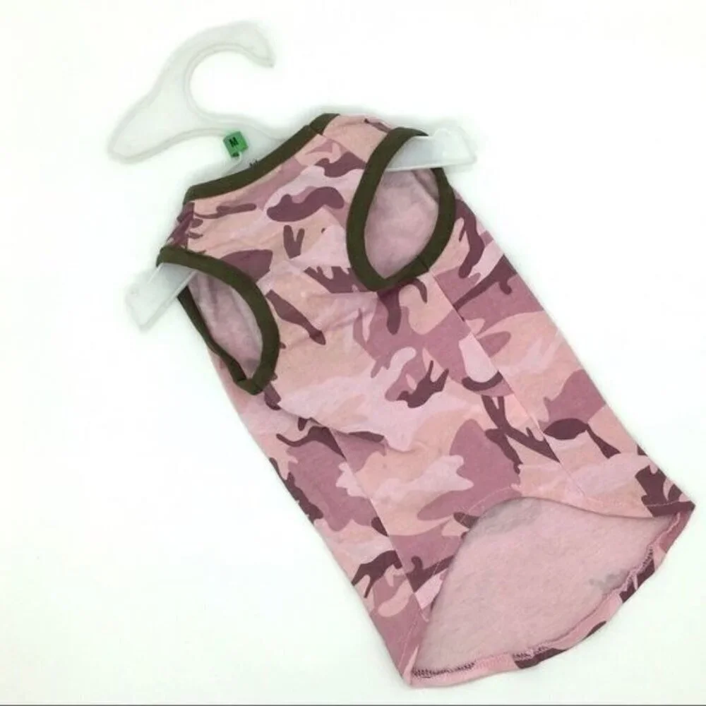 Savvy Tabby Pink Camouflage Cat Shirt Medium